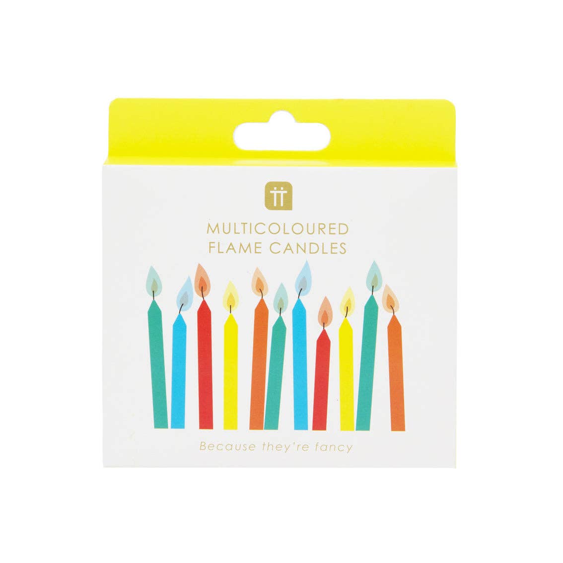 Talking Tables USA - Wholesale Cake Candle - Rainbow Flame Birthday Candles - 12 Pack | Cake Candles |6