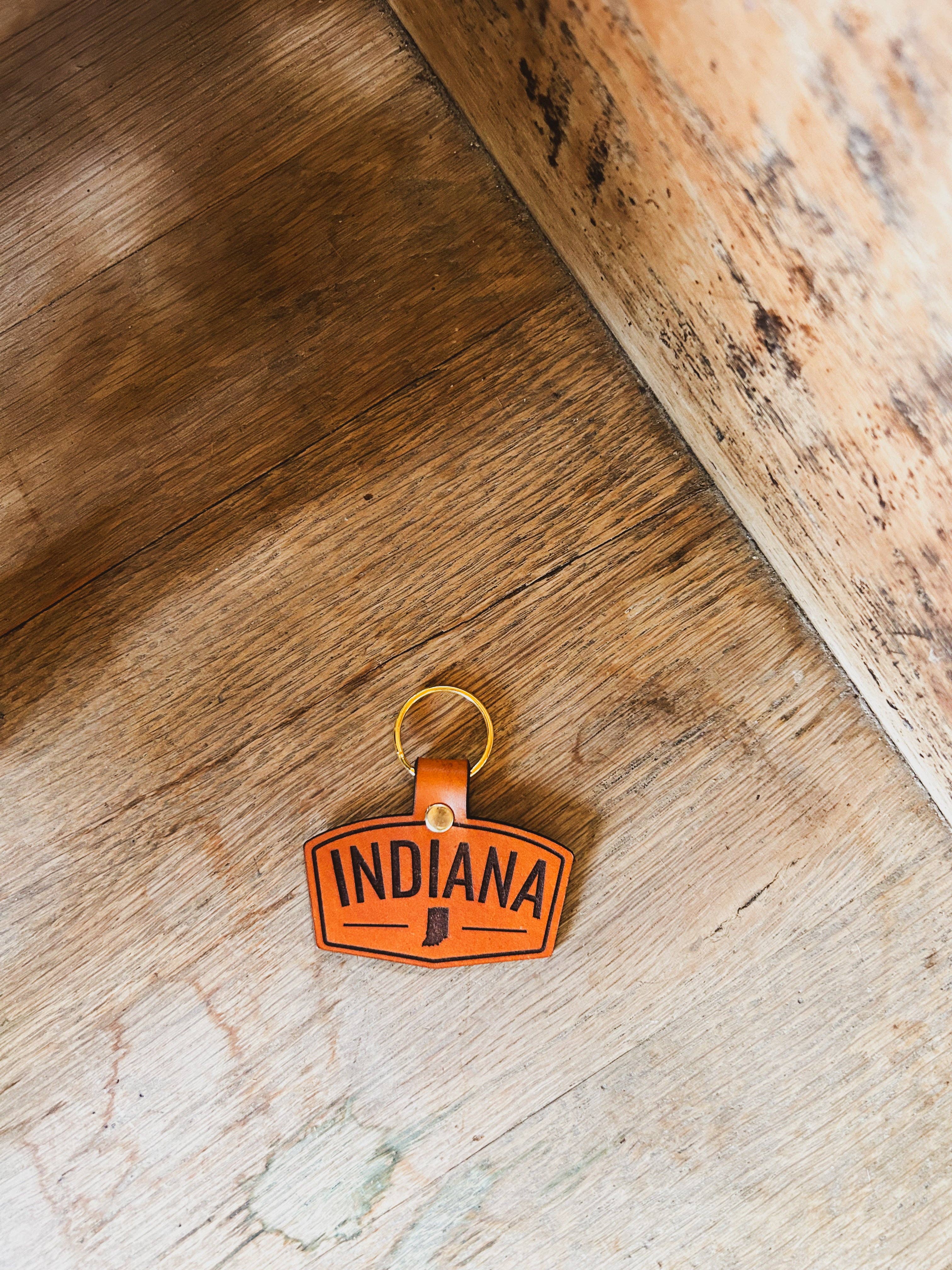 Left Grain - Wholesale Keychain - Unisex - Indiana Patch Keychain5