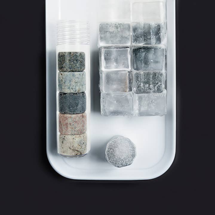 Sea Stones – Großhandel Kühlsteine für Getränke – Sea Stones On The Rocks Granit-Steinkühler für Whiskey mit Gefrierbehälter1