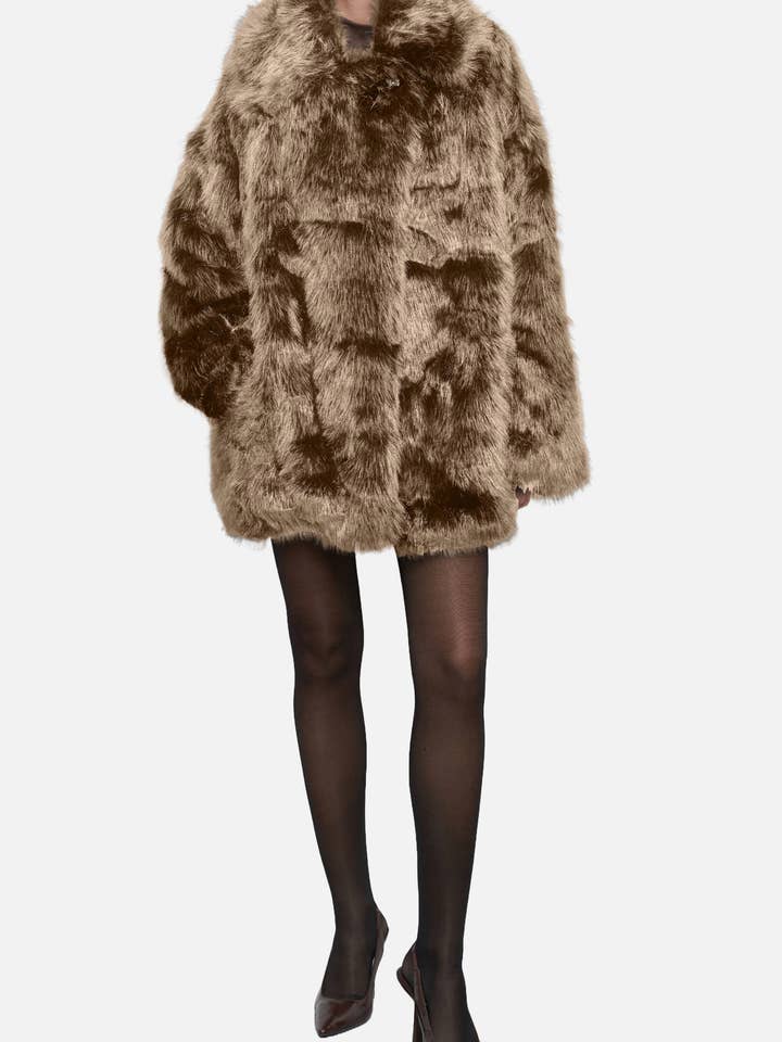 Ricano - Vente Veste – femme - Veste en fausse fourrure Lorenza pour femme9