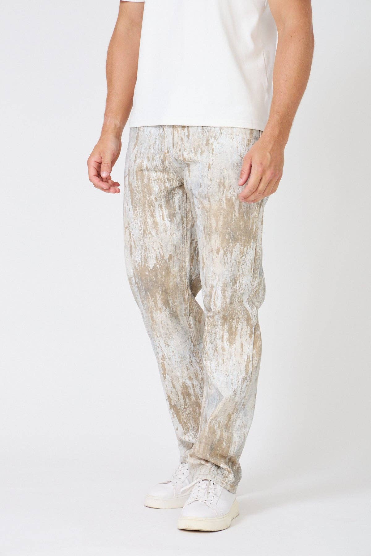 TOP MONDAY - Wholesale Top & Pant Set (NOT Loungewear) - Men's - Paint Effect Denim Set – Street Chic Look for Winter6