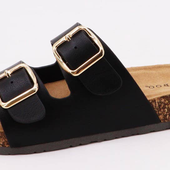 Bamboo CHAMPION-81 Women Cork Sole Double Buckle Strap Sandals-18 Pairs Pack-14.85/Pair for wholesale by Mars Sky Shoes Wholesale