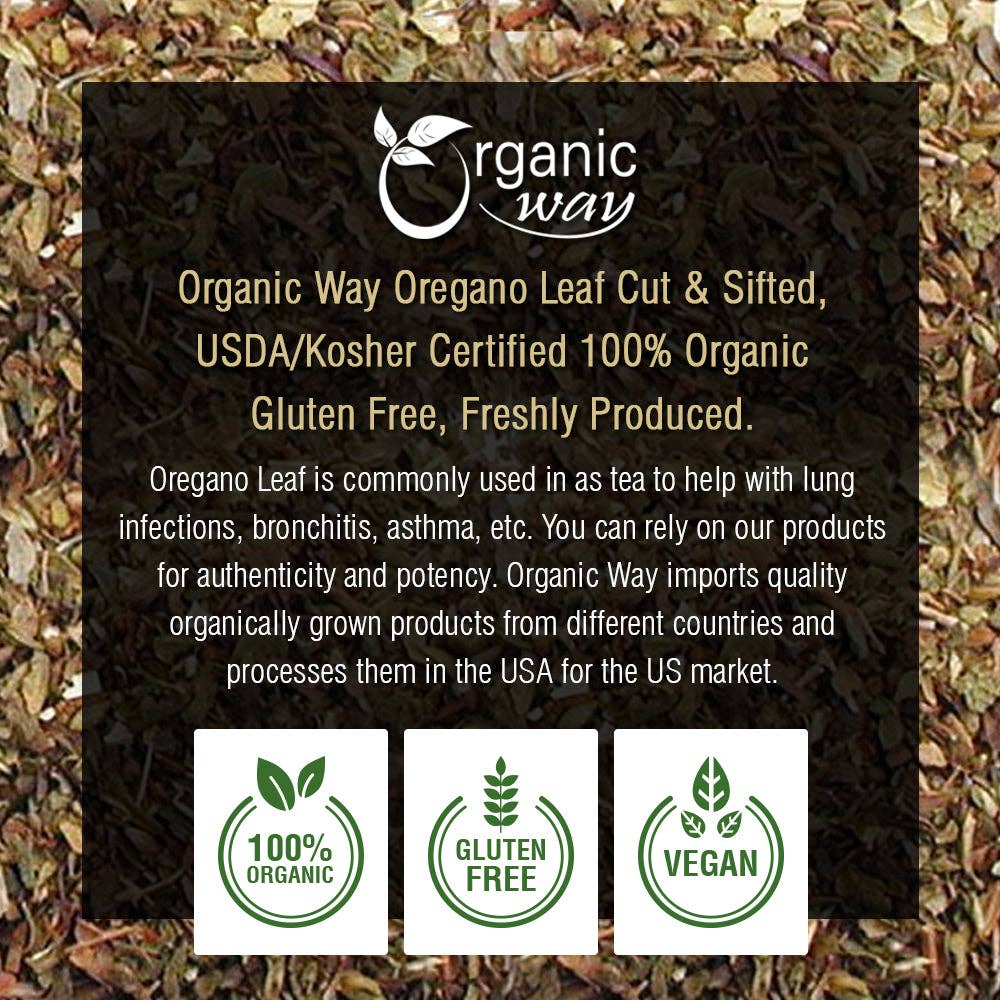 Organic Way LLC - Wholesale Herbs - Dried Oregano Leaf Cut & Sifted (Origanum vulgare) - European Wild-Harvest | Kosher Certified | Vegan, Non GMO & Gluten Free | USDA Certified | Origin - Albania4