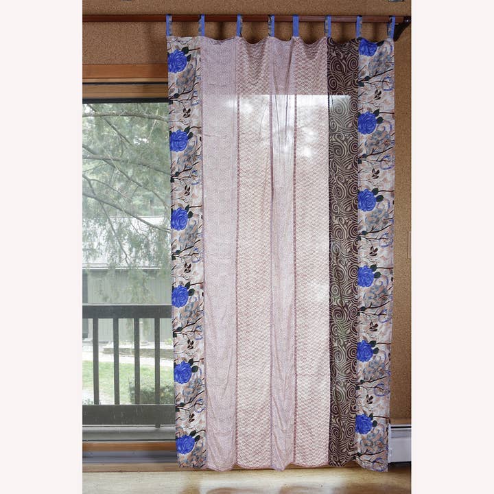 Sunshine Joy - Wholesale Curtain - Assorted Sari Patchwork Curtains 54 x 86 Inches
