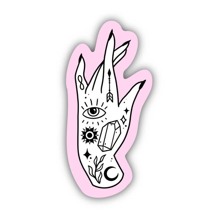 Big Moods - Wholesale Sticker - Mystic Hand Sticker - Pink