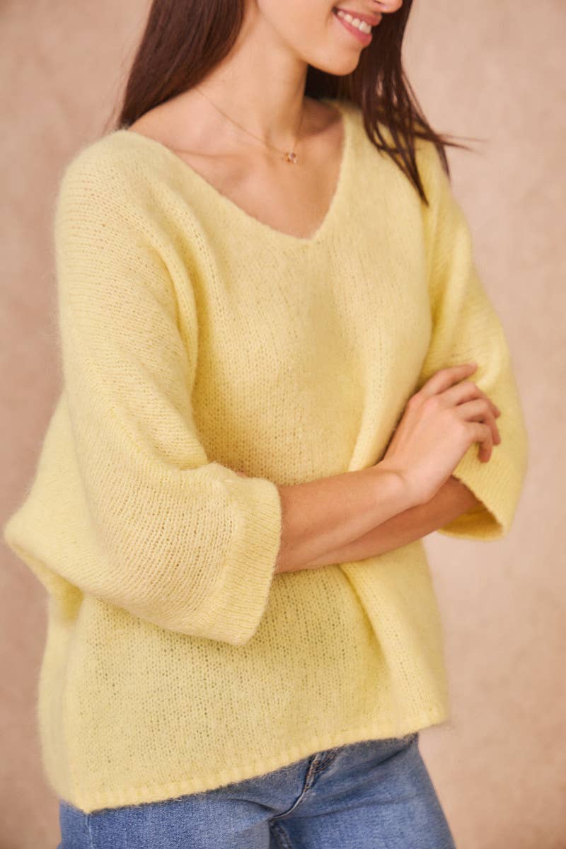 Calie Paris - Venta al por mayor Jersey de punto - Mujer - Suéter elegante de mohair kid22