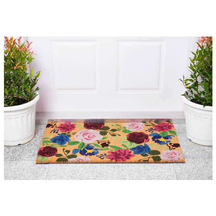Calloway Mills – wholesale Door mat – Spring Boho Flowers Doormat
