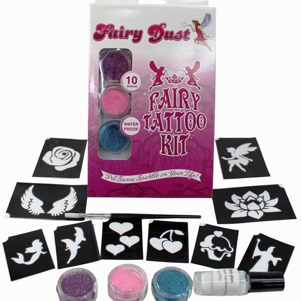 Kit de tatuajes con purpurina con temática de hadas para venta al por mayor de Fairygoodies