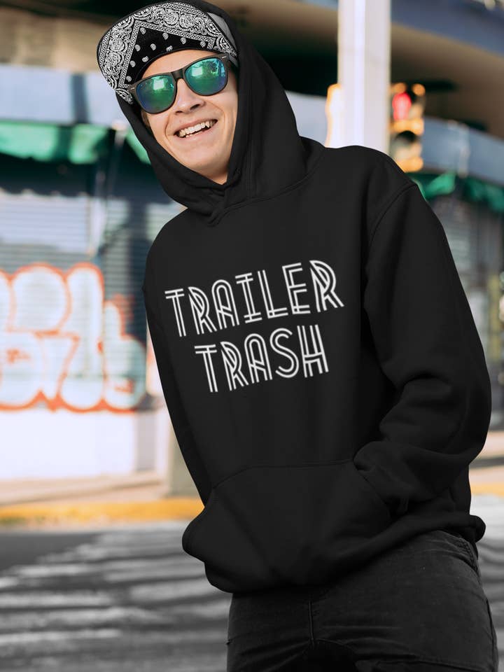 Trailer Trash - Men's Hoodie for wholesale by Smart Ass Shirts