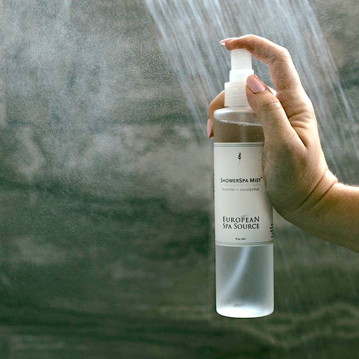 European Spa Source – wholesale Aromatherapy mist – Calming Lavender + Eucalyptus ShowerSpa Mist™