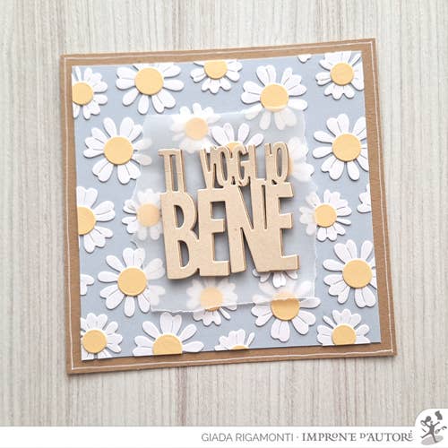 Impronte D'Autore - Vendita all'ingrosso Timbro in gomma/decorativo - Fustelle sottili Ti voglio bene Small1