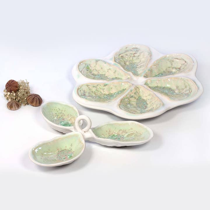 Traditional Oyster Platter for wholesale by Alison Evans Ceramics