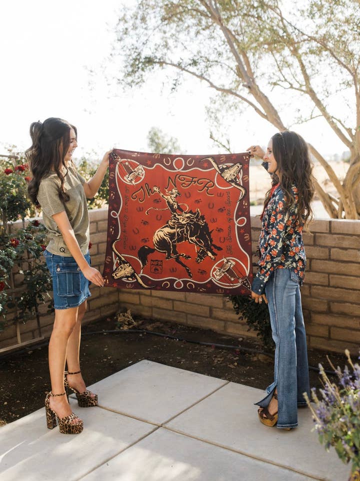 The NFR Tradition Wild Rag for wholesale by Rodeo Quincy