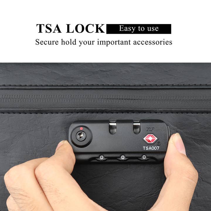 Wise Skies – wholesale Backpack – Men's – Wise Skies Black Large Smell Proof Bag TSA Lock2