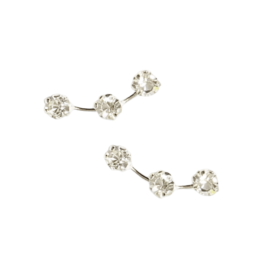 Crumble & Core - Vendita all'ingrosso Orecchini a bottone - Orecchini in Argento Sterling - Eleganti Punti Luce in Cristallo Confezionati in Scatola Regalo Per Lei8