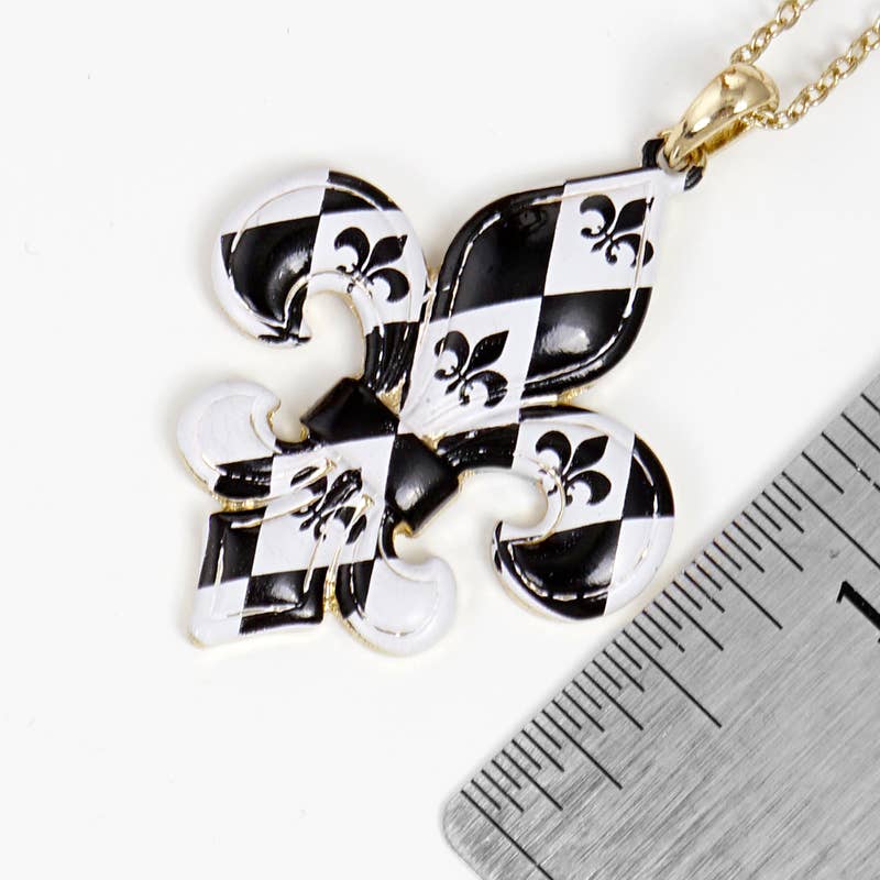 OHBOOBA DESIGN – Colar pingente/pendente por atacado – Colar Dálmata de Lis banhado a ouro2