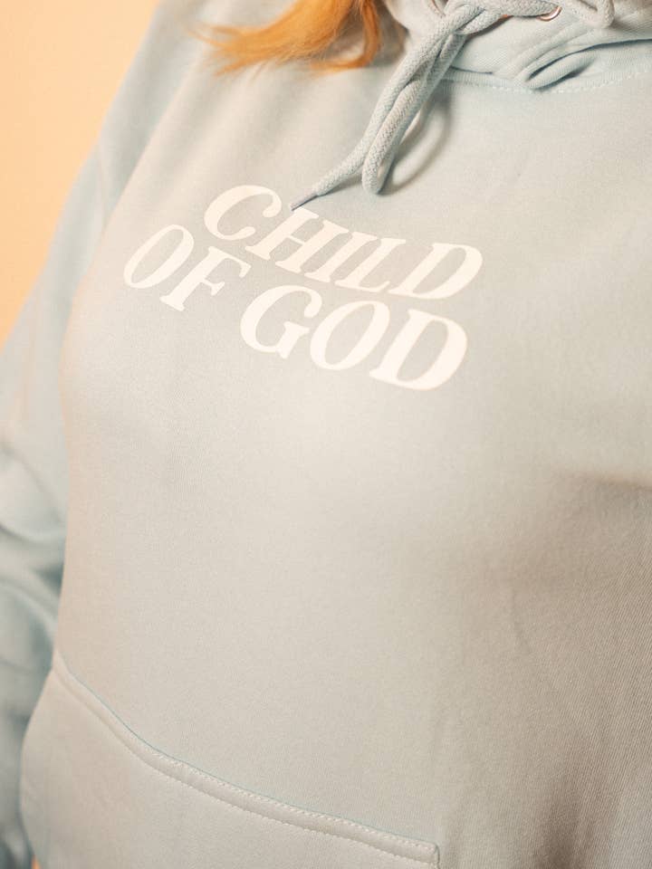 Sky Blue Child of God Premium Oversized Hoodie for wholesale on Faire4