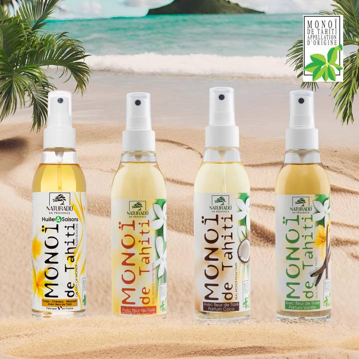 NATURADO EN PROVENCE – wholesale Bad- och kroppsolja – Monoï de Tahiti Tiaré Ursprungsbeteckning 150 ml5