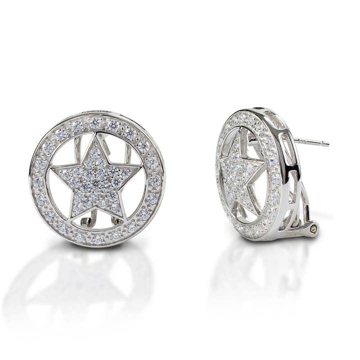 Kelly Herd Large Star Earrings - Sterling Silver for wholesale by Kelly Herd Jewelry