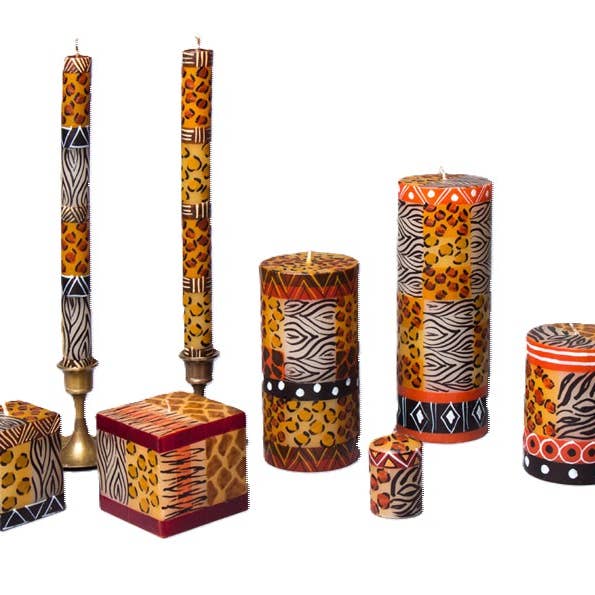 Animal Print Candle for wholesale by Thumbprint Artifacts