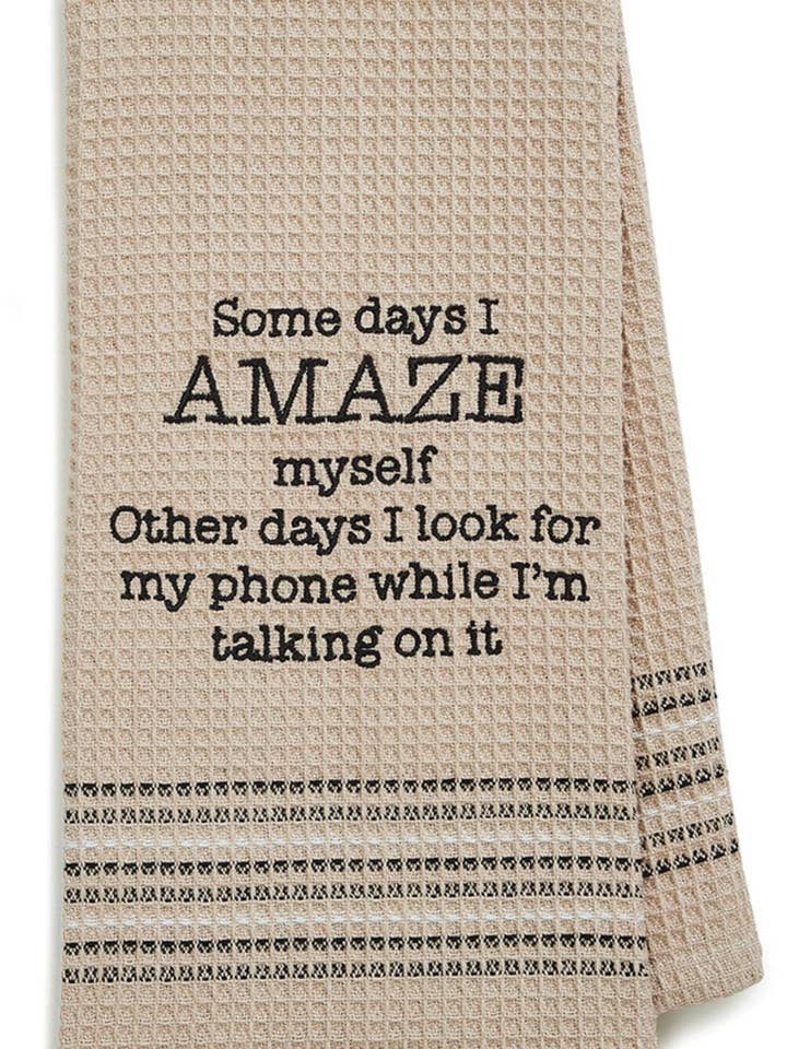 AMAZE WAFFLE-WEAVE DISHTOWEL- Set Of 2, MH-168 for wholesale by Mona B.