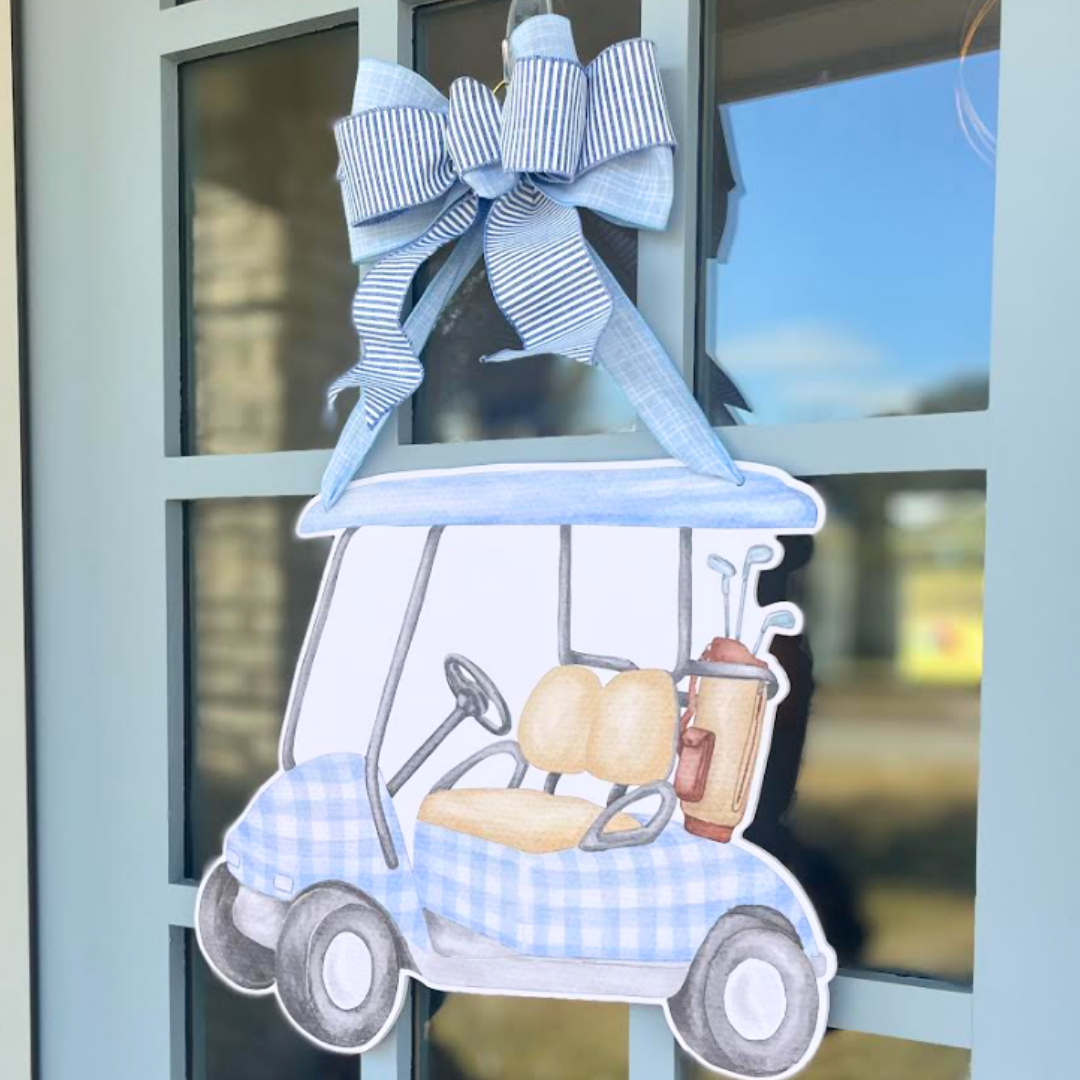 Front Porch Elegance – wholesale Door hanger – Tee Time- Door Hanger4