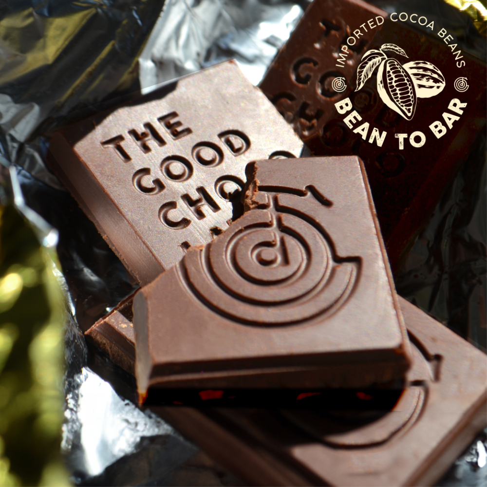 The Good Chocolate - Wholesale Chocolate Bar - Signature Dark Chocolate Square / 0.4 oz4
