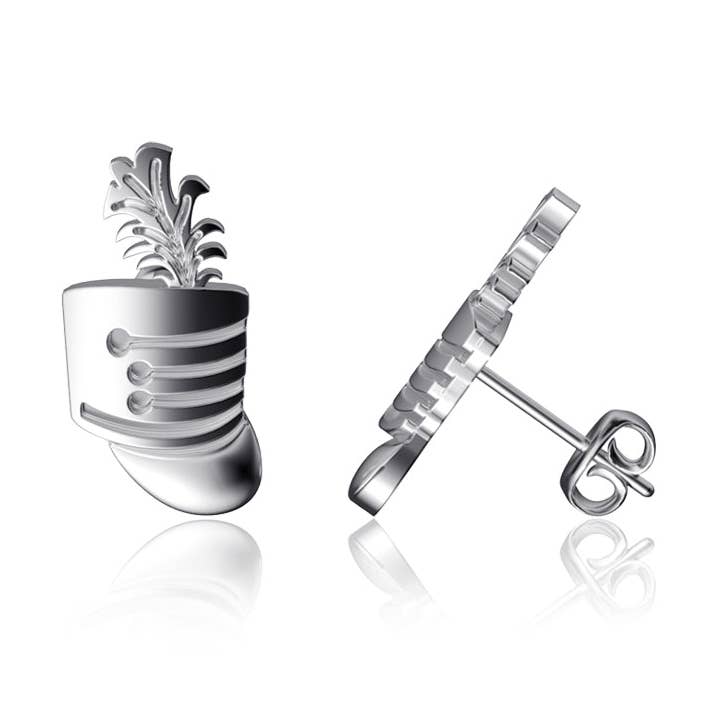 Marching Band Post Earrings - Silver for wholesale by Dayna Designs