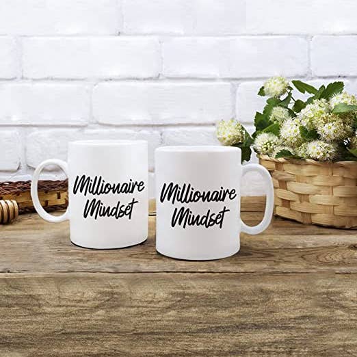 CustomHappy - Wholesale Coffee Mug - Millionaire Mindset Coffee Mug1