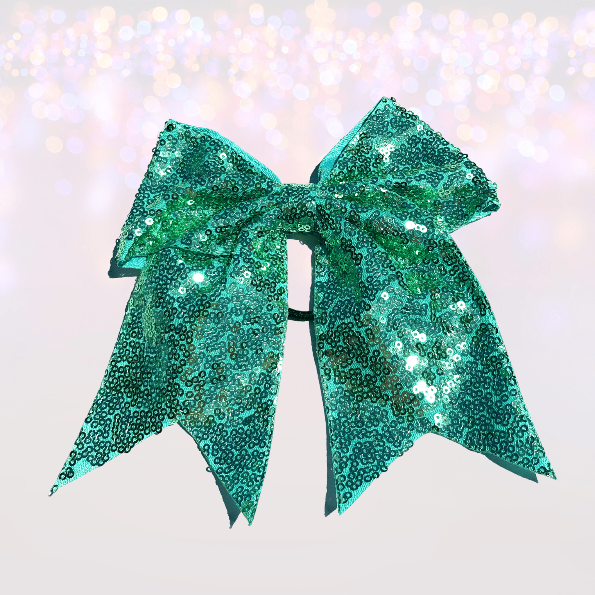 Chicky Chicky Bling Bling - Vente Nœud pour cheveux – enfant - Archets de pom-pom girl à paillettes de 7 pouces, poney de pom-pom girl4