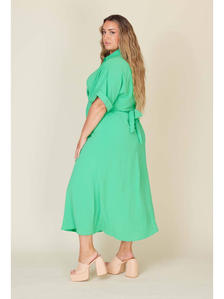 Fashion Space - Wholesale Dress - Women's - Plus Size Women Solid Maxi Dress