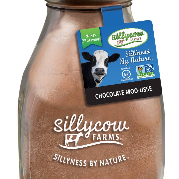 Silly Cow Hot Chocolate, Moo-Usse, 6ct Glass for wholesale by Grandpa Joe's Candy Shop