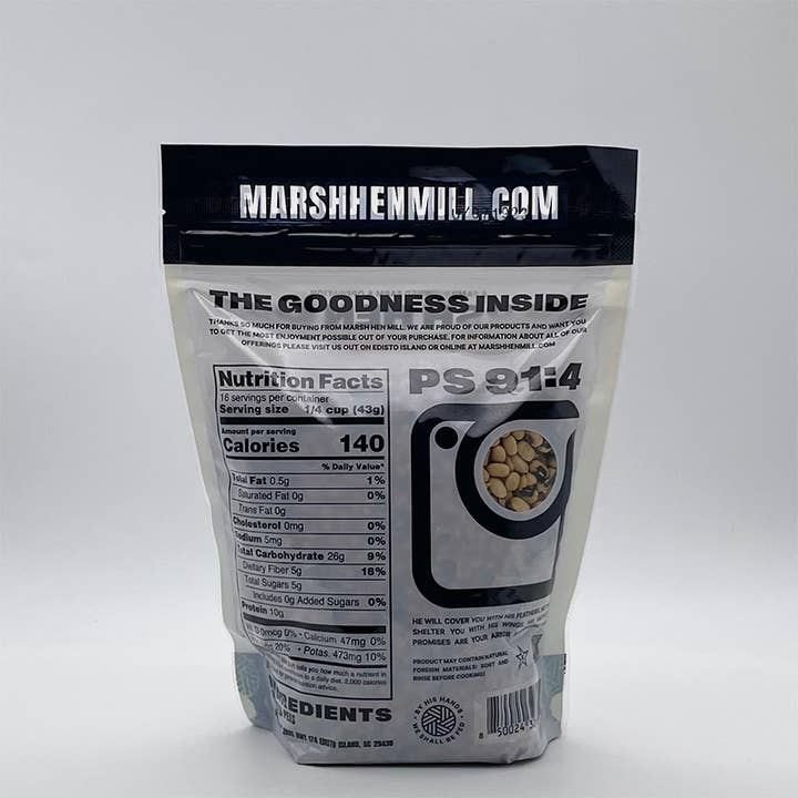 Marsh Hen Mill - Wholesale Beans - Black-Eyed Peas 1.5 lb (12 Pack Case)2