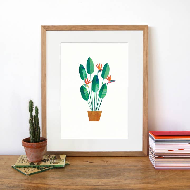 Bird of Paradise A4 Print for wholesale by Paperwhale Cards & Paper Goods