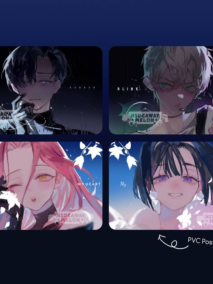 Impressions miniatures transparentes en PVC Alien Stage (Mizi, Sua, Ivan, Till) pour la vente par HideawayMelon