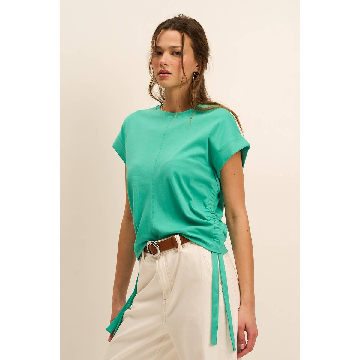 The GREii - Wholesale Knit Top - Women's - Soft Side Bow Knit Top1