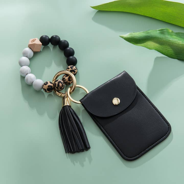 Sparkle Being - Wholesale Keychain Bracelet - Silicone Bracelet Card & Coin Purse - Keychain Wallet (Laura