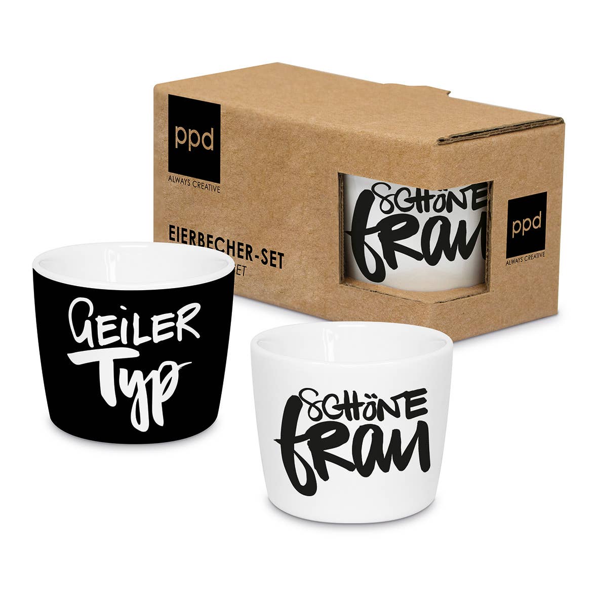 ppd Paperproducts Design GmbH – wholesale Egg cup/holder – Typ&Frau Egg Cup Set CB0