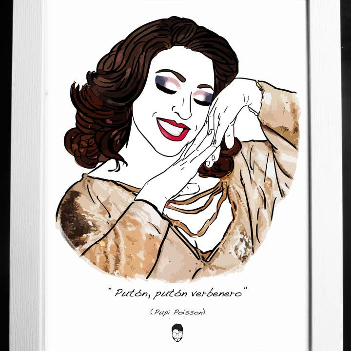 El loco del Pelo Rizo - Wholesale Art Print - Pupi Poisson0