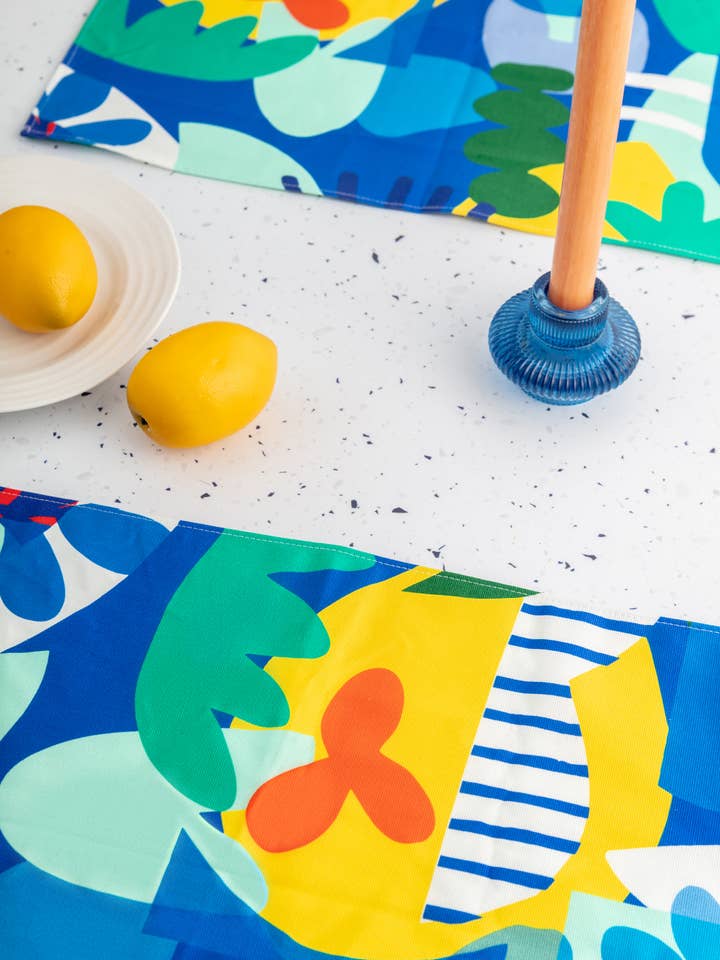 Placemats Navy Blue Garden for wholesale by Teresa Rego