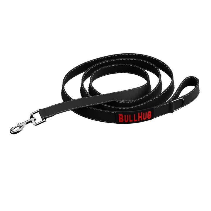 "BLACK" 6FT BULLHUG LEASH for wholesale by Bullhug