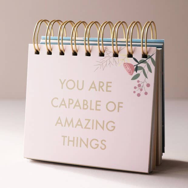 Lisa Angel - Wholesale Notepad - Floral Weekly Positivity Flip Chart