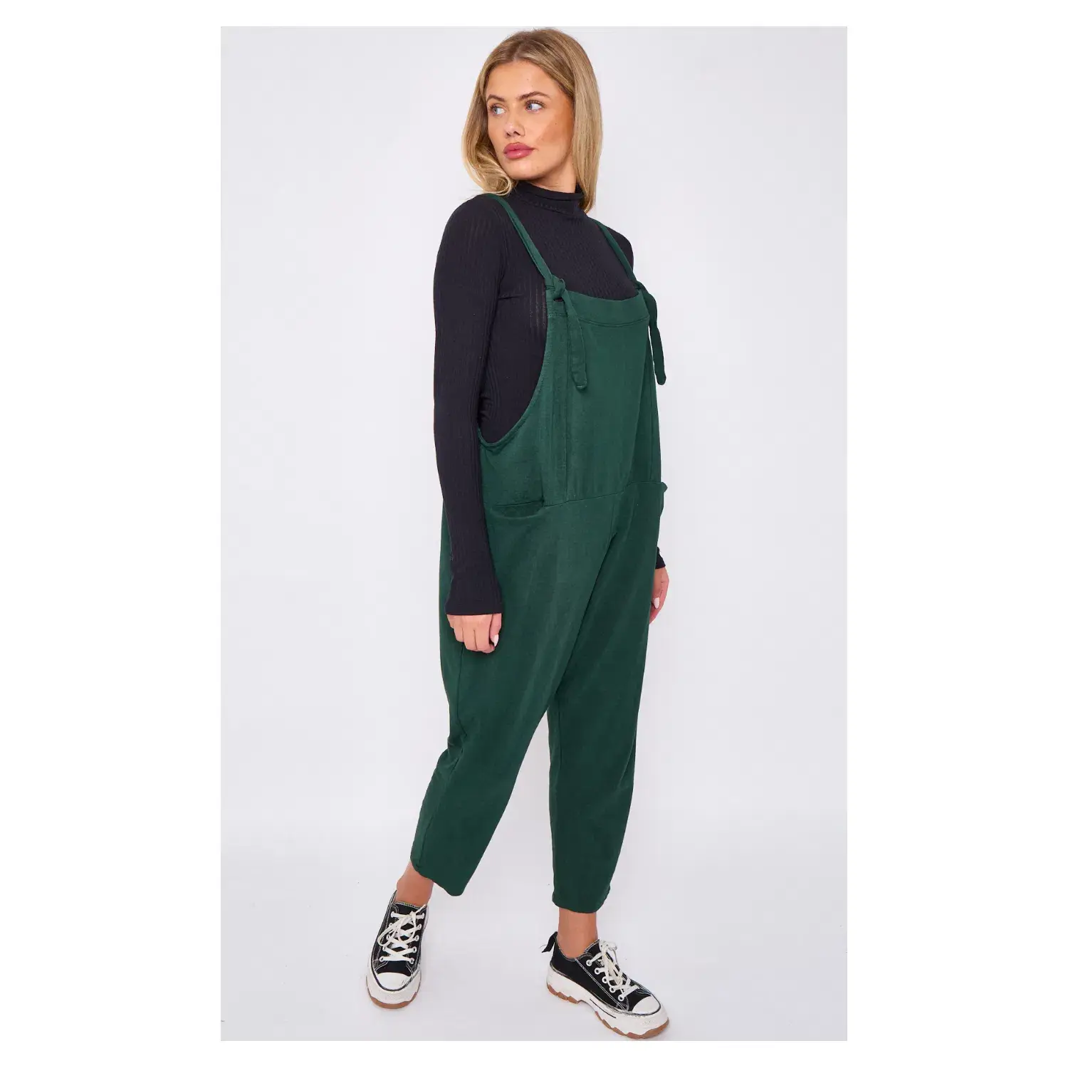 Superbia - Vente Salopette – femme - Salopette en jersey doux italien en coton uni taille unique6