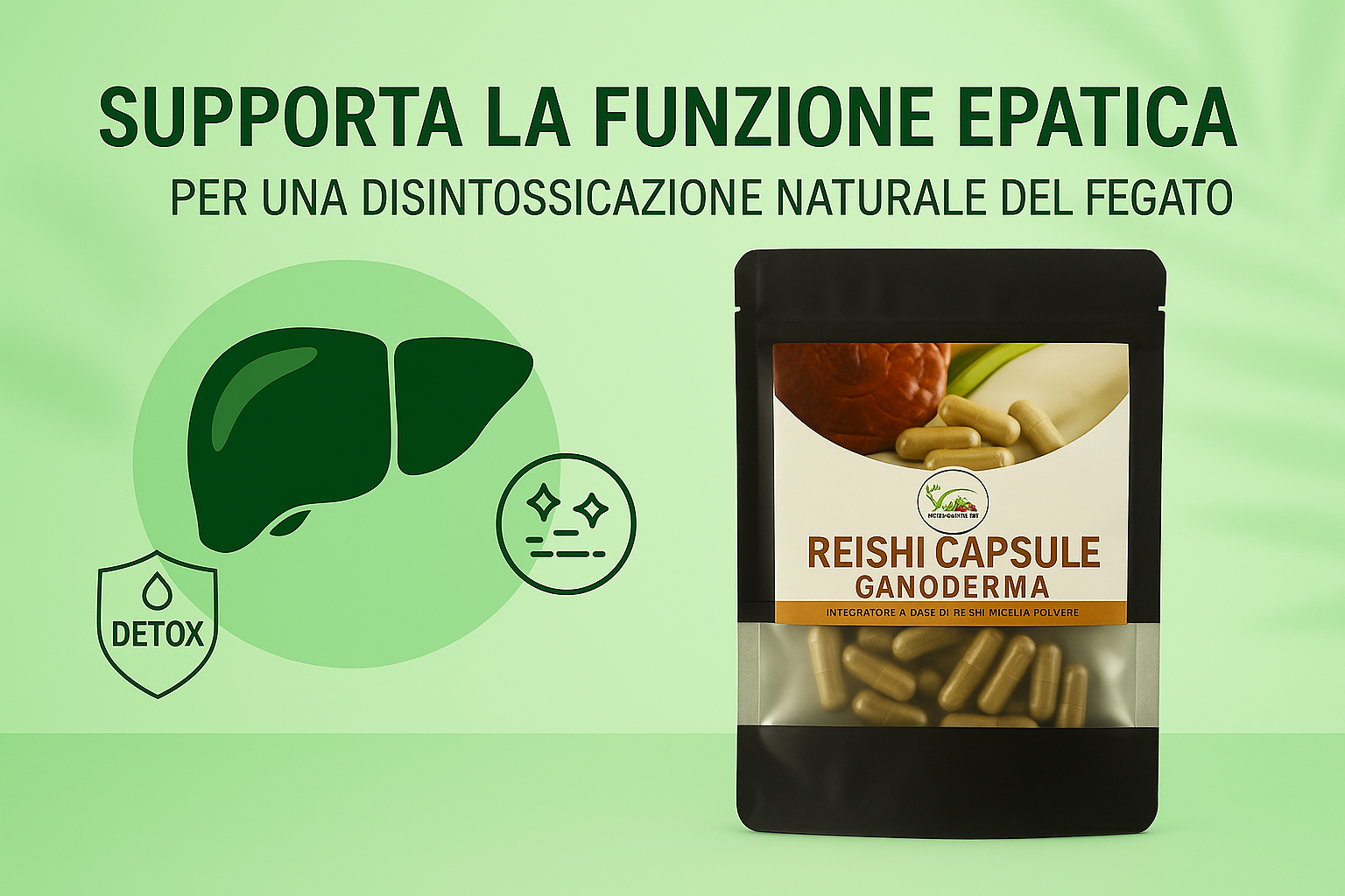 Cibobenessere - Wholesale Oral Supplement/Vitamin - Organic REISHI Mushrooms - Vegetable Capsules5