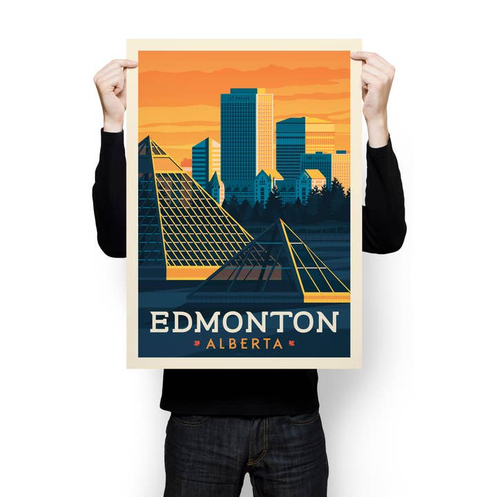 Olahoop Travel Posters - Wholesale Poster - Edmonton Alberta - Canada travel poster2