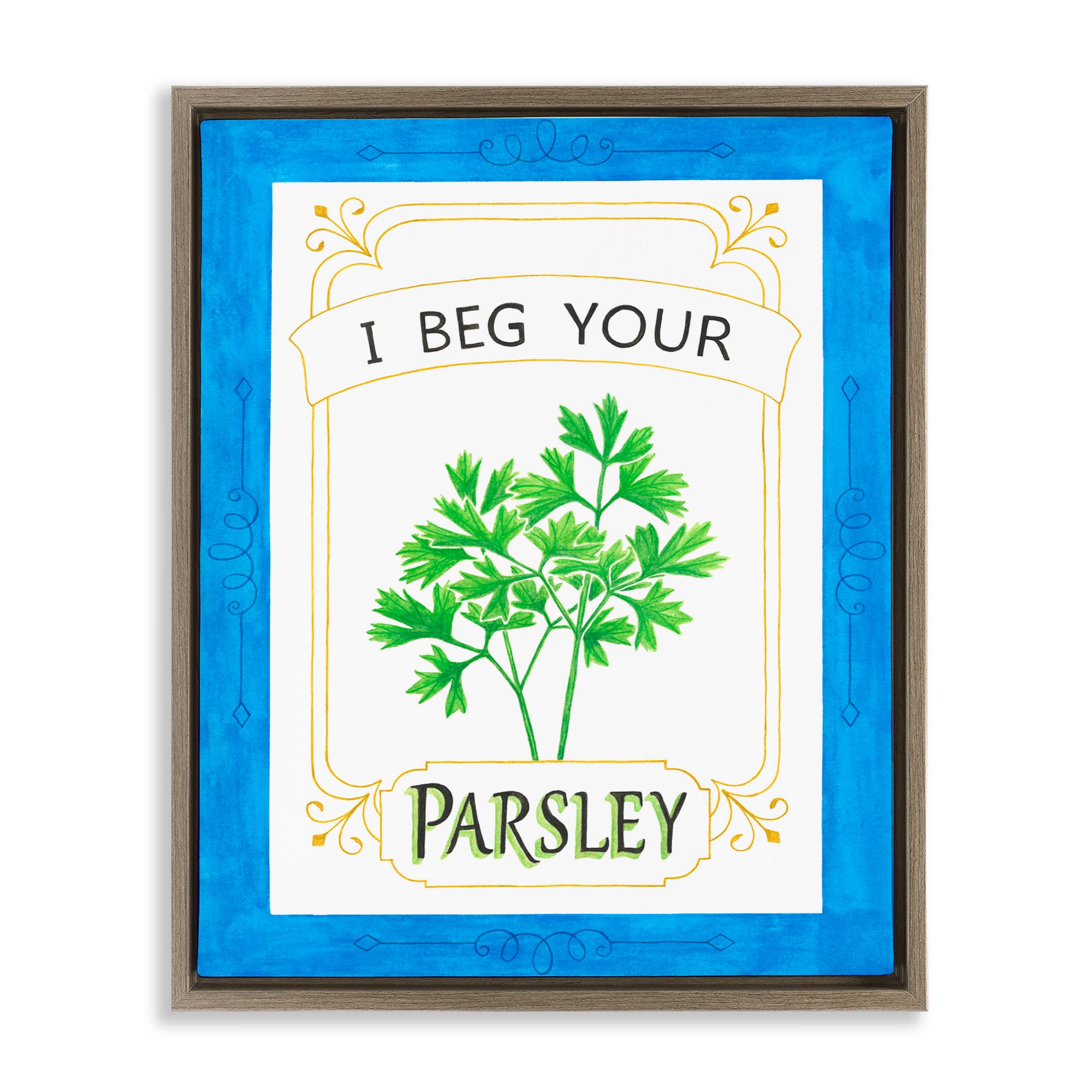 Stupell Industries - Wholesale Wall Sign - I Beg Your Parsley - Framed Wall Art23