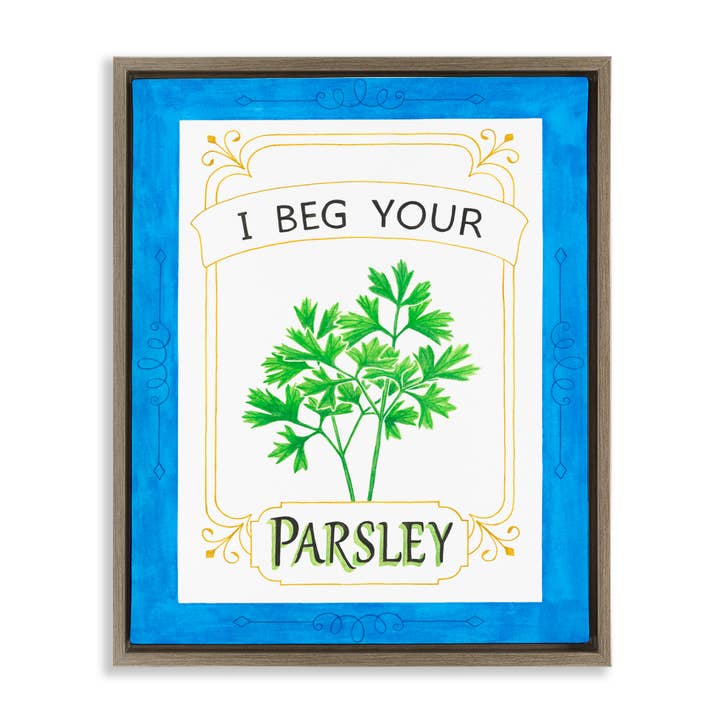 Stupell Industries - Wholesale Wall Sign - I Beg Your Parsley - Framed Wall Art23