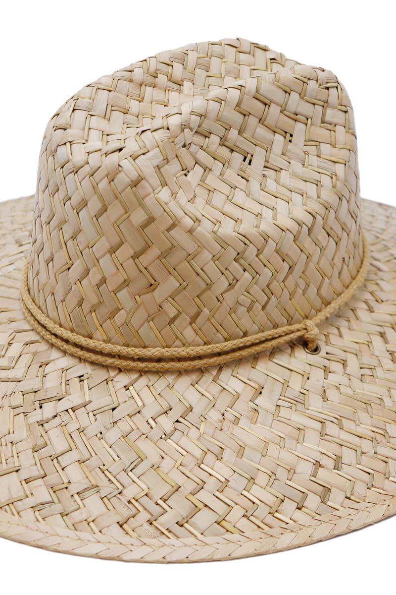 AS SHOWN Natural Weaved Palm Straw Lifeguard Hat for wholesale on Faire3