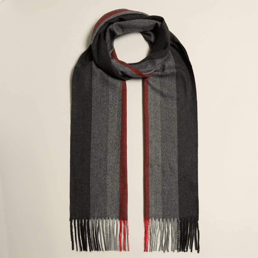 Fashion City – wholesale Scarf – Women's – Plaid Herringbone Lightweight Cashmere Feel Scarf 9