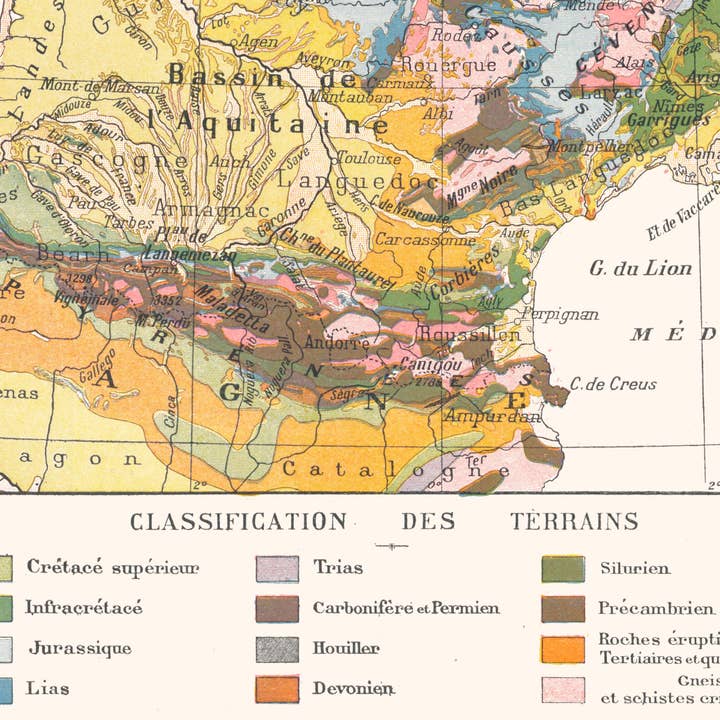 Aster Edition - Vente Poster - Affiche : France Géologique5